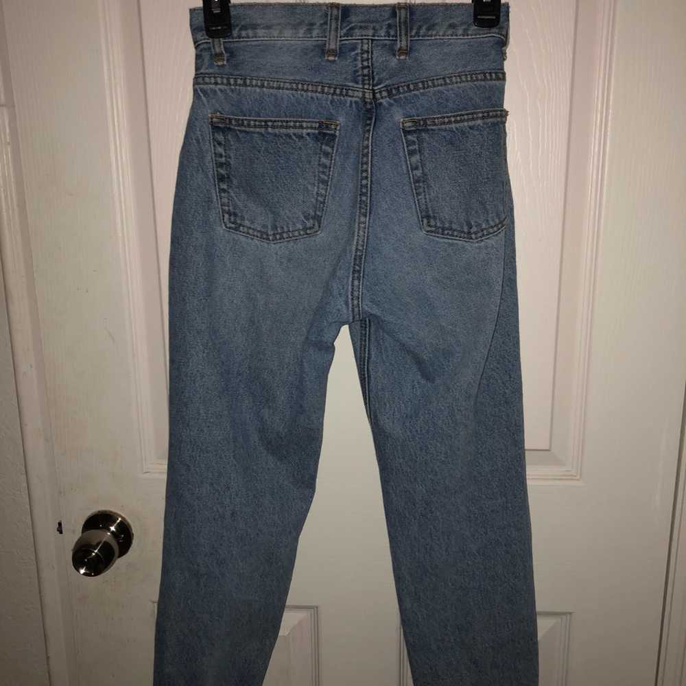 Brandy high rise mom jeans .